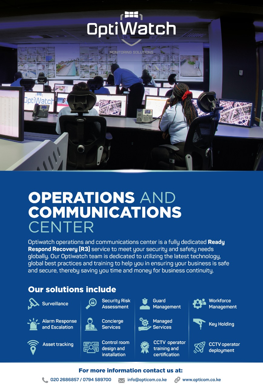 Optiwatch Solutions at the operations and communications centre